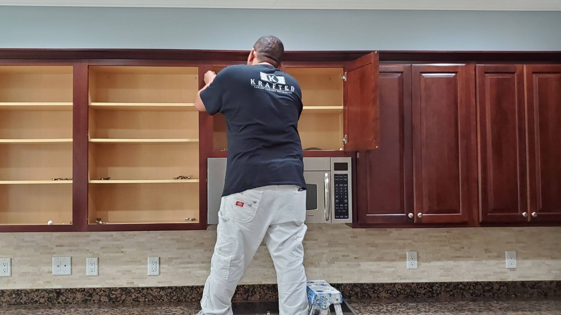 Krafted Luxury Cabinet Refinishing project photo 11