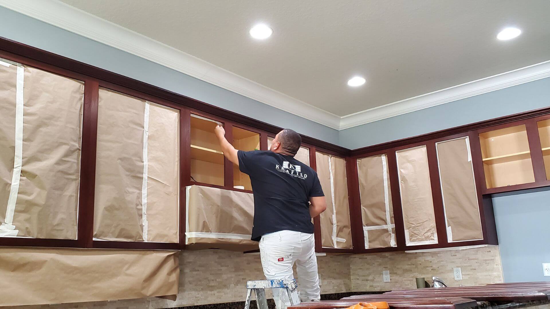 Krafted Luxury Cabinet Refinishing project photo 13