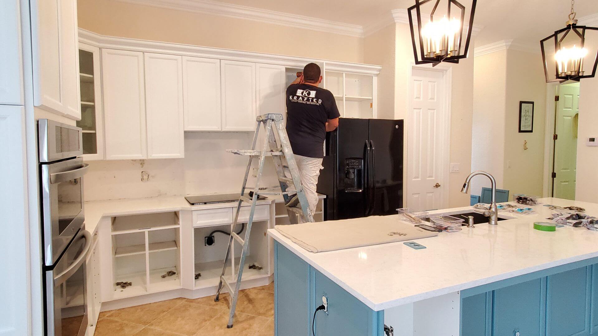 Krafted Luxury Cabinet Refinishing project photo 20